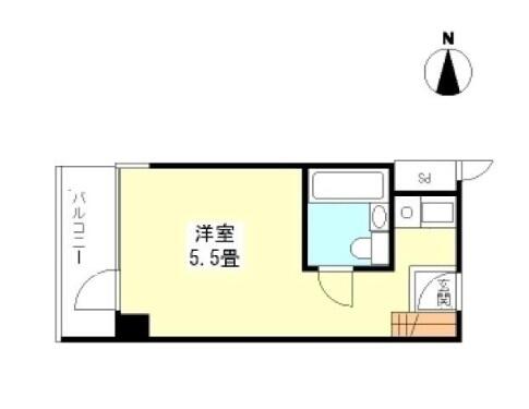 アネックス茗荷谷 606号室 間取り図