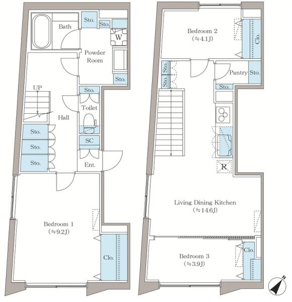 アローズ茗荷谷 501号室 間取り図