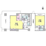 文京グリーンコートビュータワー本駒込A棟 A1410 間取り図