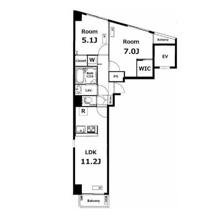 ロイヤルグリーン本郷 12F 間取り図