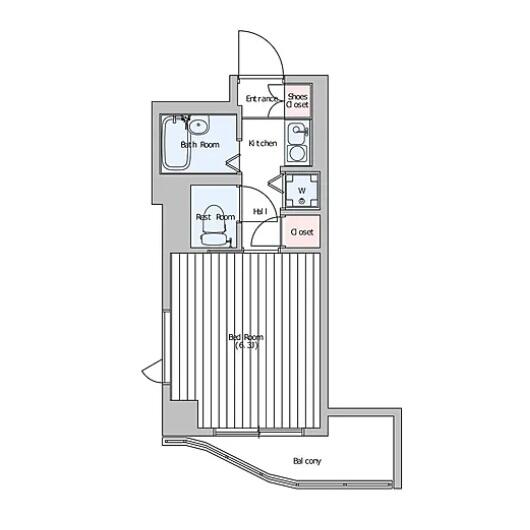 アミスタ小石川 310号室 間取り図