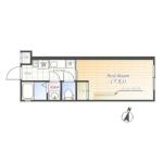 桜ヒルズ本駒込 201 間取り図