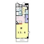 グレースコート白鷺坂 601 間取り図