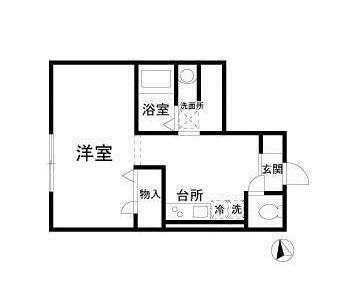 ラターシュ本郷 103号室 間取り図