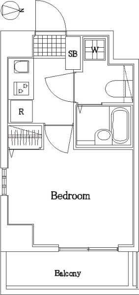 クレアシオン後楽園 503号室 間取り図