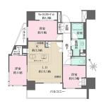 ザ・パークハウス文京本駒込 502 間取り図