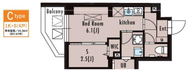 LUORE大塚 203号室 間取り図