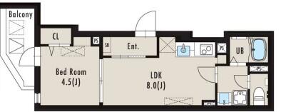 LUORE大塚 503号室 間取り図