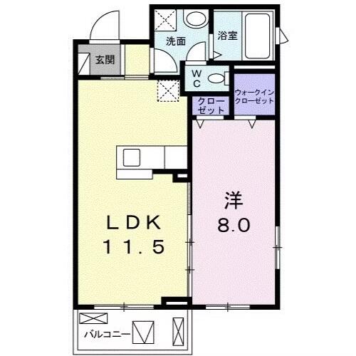スピティ根津 303号室 間取り図