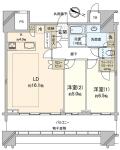 パークコート文京小石川　ザ　タワー 1305 間取り図