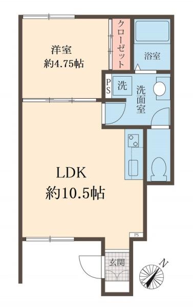Half Dome 101号室 間取り図