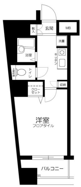 フォレストヒルズ小日向 801号室 間取り図
