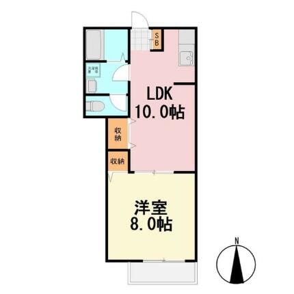 フォレスト小日向 102号室 間取り図