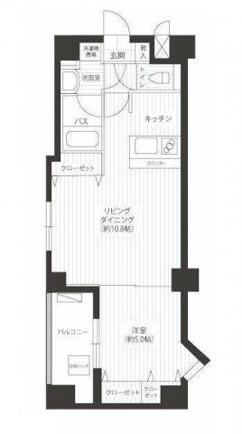 菱和パレス小石川後楽園 211号室 間取り図