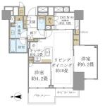 Brillia Tower上野池之端 804 間取り図