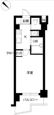 スカイコート文京白山 110号室 間取り図