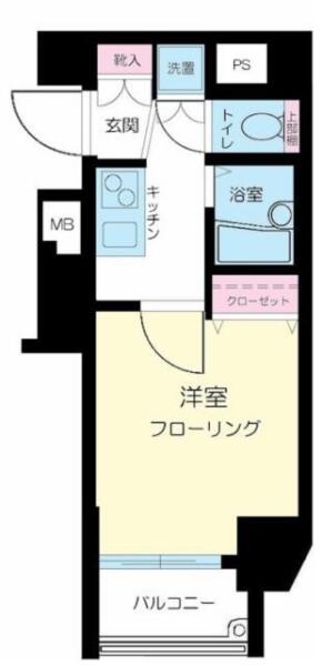 サンテミリオン白山 804号室 間取り図