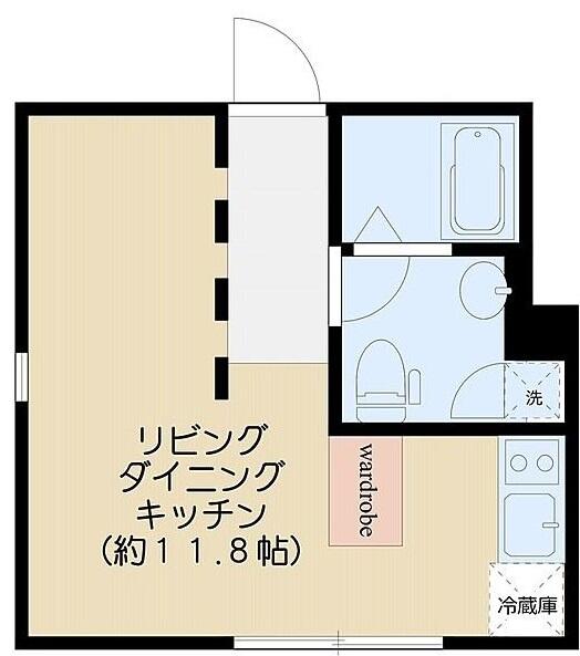 アレーロ後楽園　～ALERO Korakuen～ 201号室 間取り図