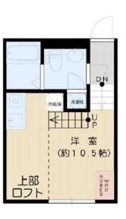アレーロ後楽園　～ALERO Korakuen～ 103号室 間取り図