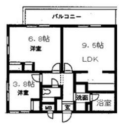 ヴェール小日向 101号室 間取り図