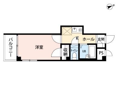 ホワイトヒルズ 201号室 間取り図
