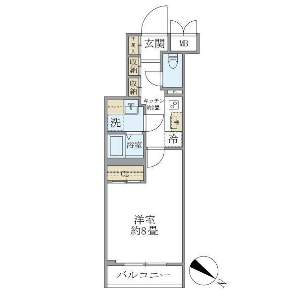 ビューテラス茗荷谷 101号室 間取り図