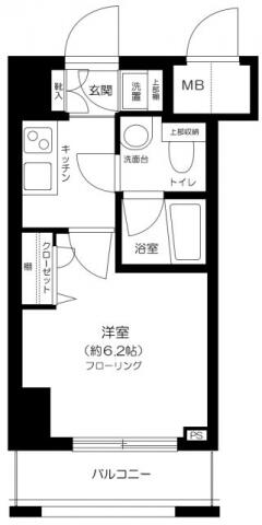 コンシェリア御茶ノ水 303号室 間取り図