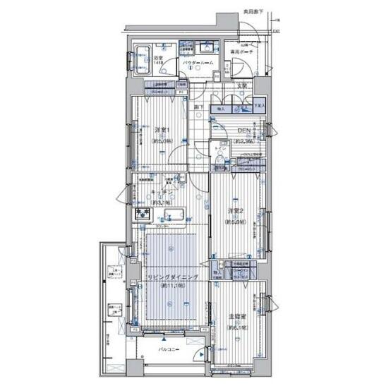 ランドステージ文京千石 3F 間取り図