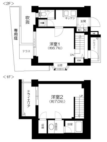 パレステュディオ小石川後楽園 212号室 間取り図