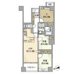 ベルメゾン文京白山 3F 間取り図