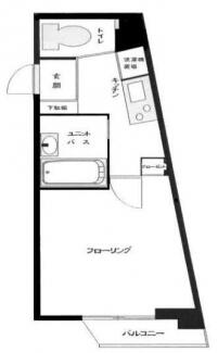 スカイコート文京小石川第5 408号室 間取り図