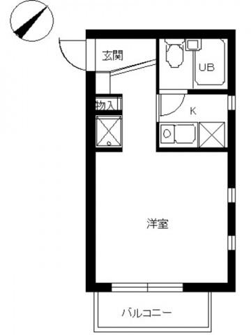 スカイコート本郷東大前 409号室 間取り図