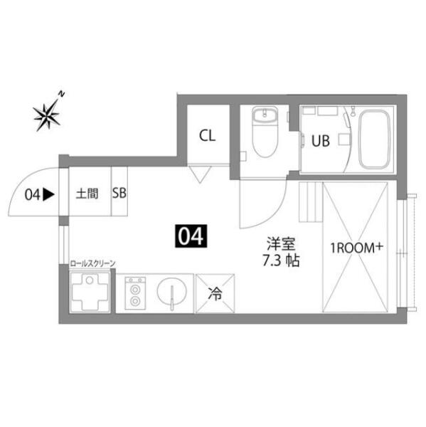 文京大塚テラス 04号室 間取り図
