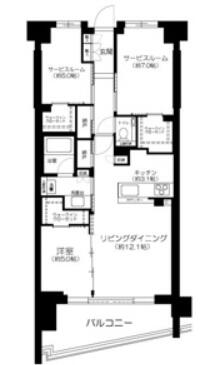 シティテラス文京小石川 308号室 間取り図