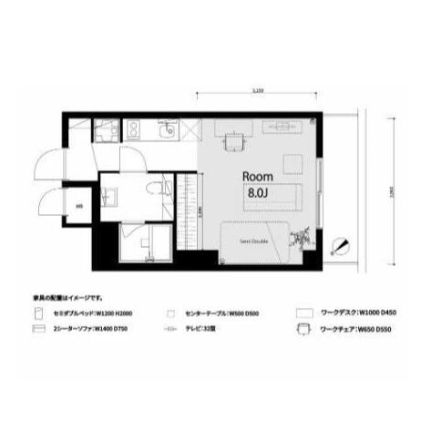 ライオンズマンション白山駅前 203号室 間取り図