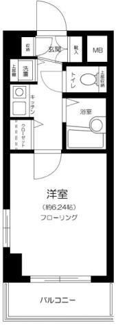 アクティブミレニアム江戸川橋 301号室 間取り図