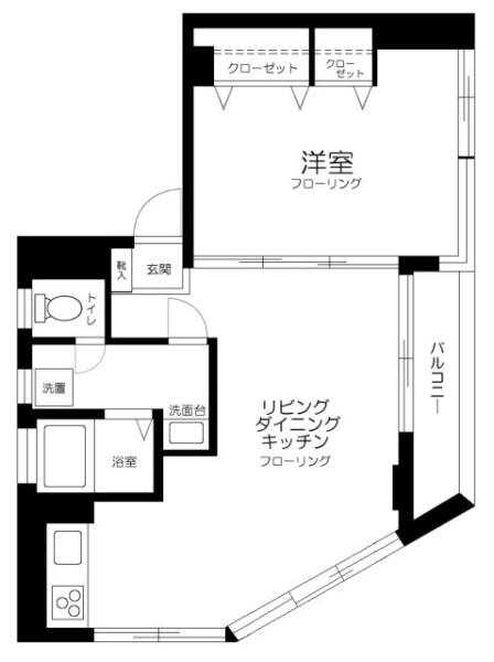 キャラマス千石 401号室 間取り図