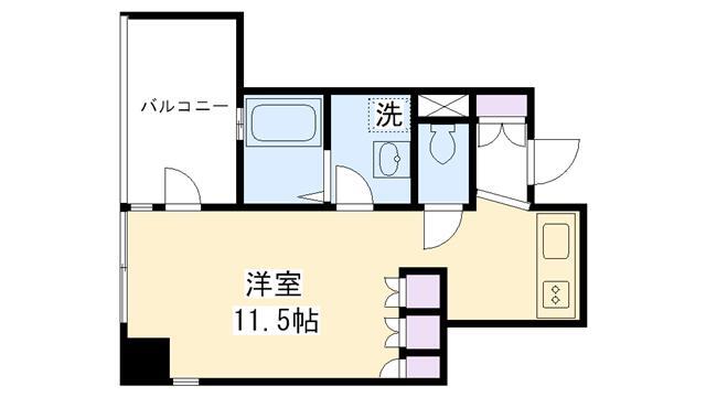 リビオレゾン本郷 806号室 間取り図