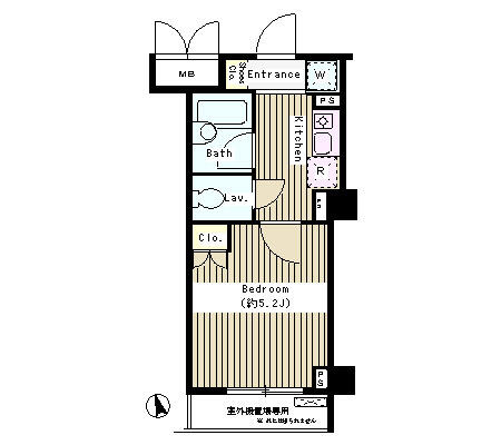 コートブリーズ根津 502号室 間取り図