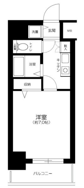 ステージファースト本駒込 1003号室 間取り図