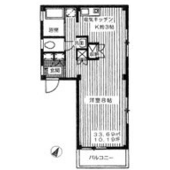 ALVA-II 301号室 間取り図