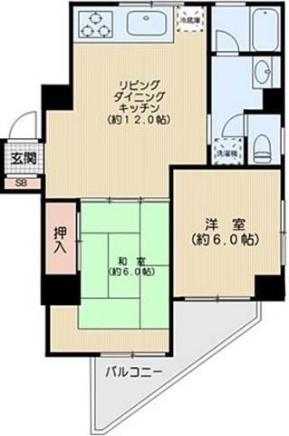 グリーンヒル文京 601号室 間取り図