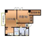 コンフォート白稜 301 間取り図