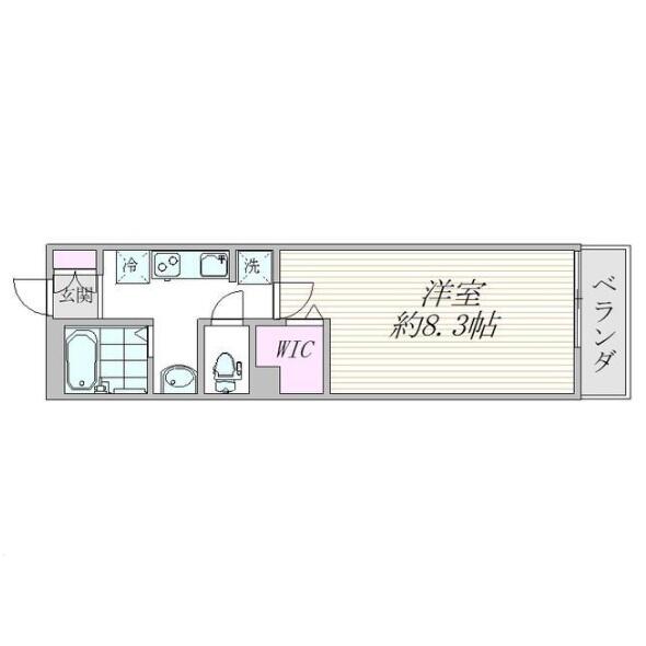 フェリーチェ東大前 202号室 間取り図