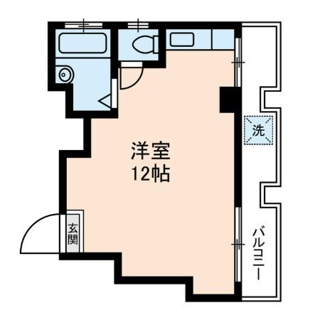 秀山コーポ文京苑 205号室 間取り図