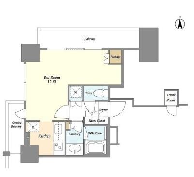 文京 GARDEN THE SOUTH 1501号室 間取り図