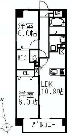 プライムアーバン千駄木 403号室 間取り図