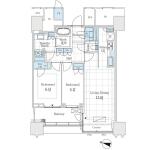 パークコート文京小石川 ザ タワー 35F 間取り図
