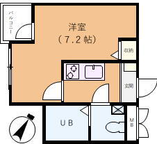 ベイフィールド根津 304号室 間取り図