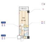 OLIO湯島 403 間取り図